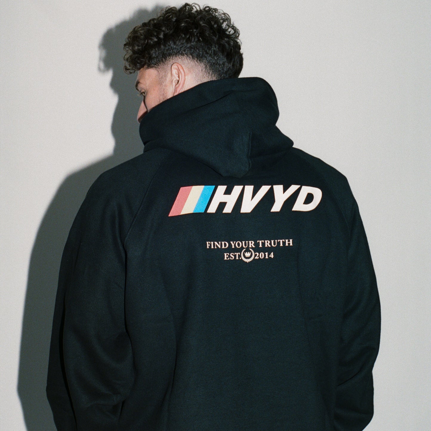 002 HVYD Race Fleece Hoodie — Washed Black