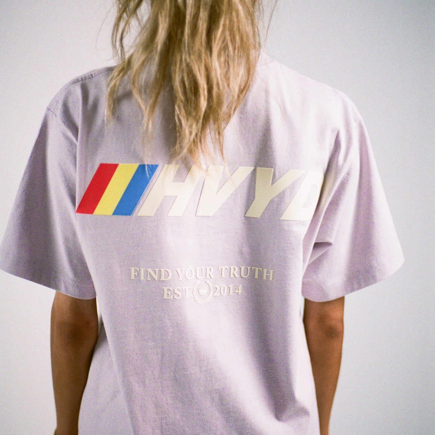 002 HVYD Race T-Shirt — Lavender Fog