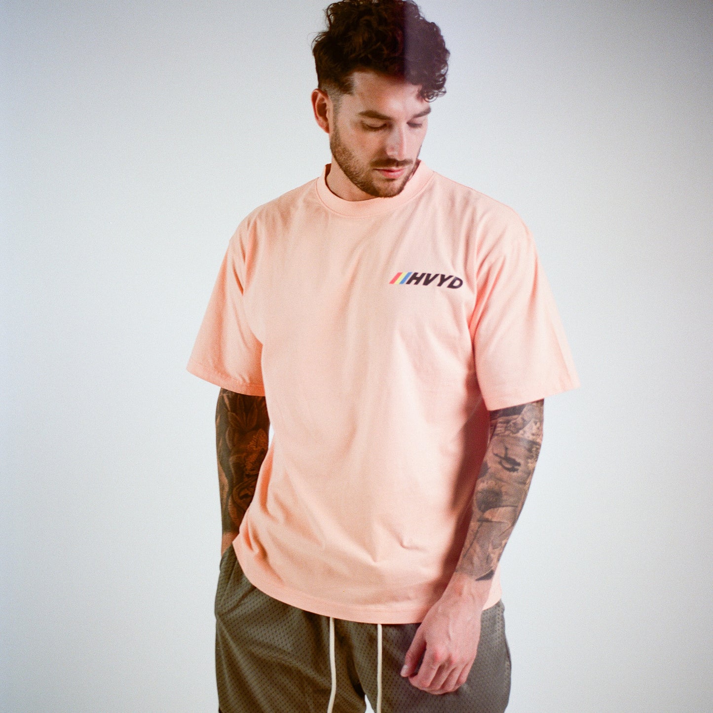 002 HVYD Race T-Shirt — Coral