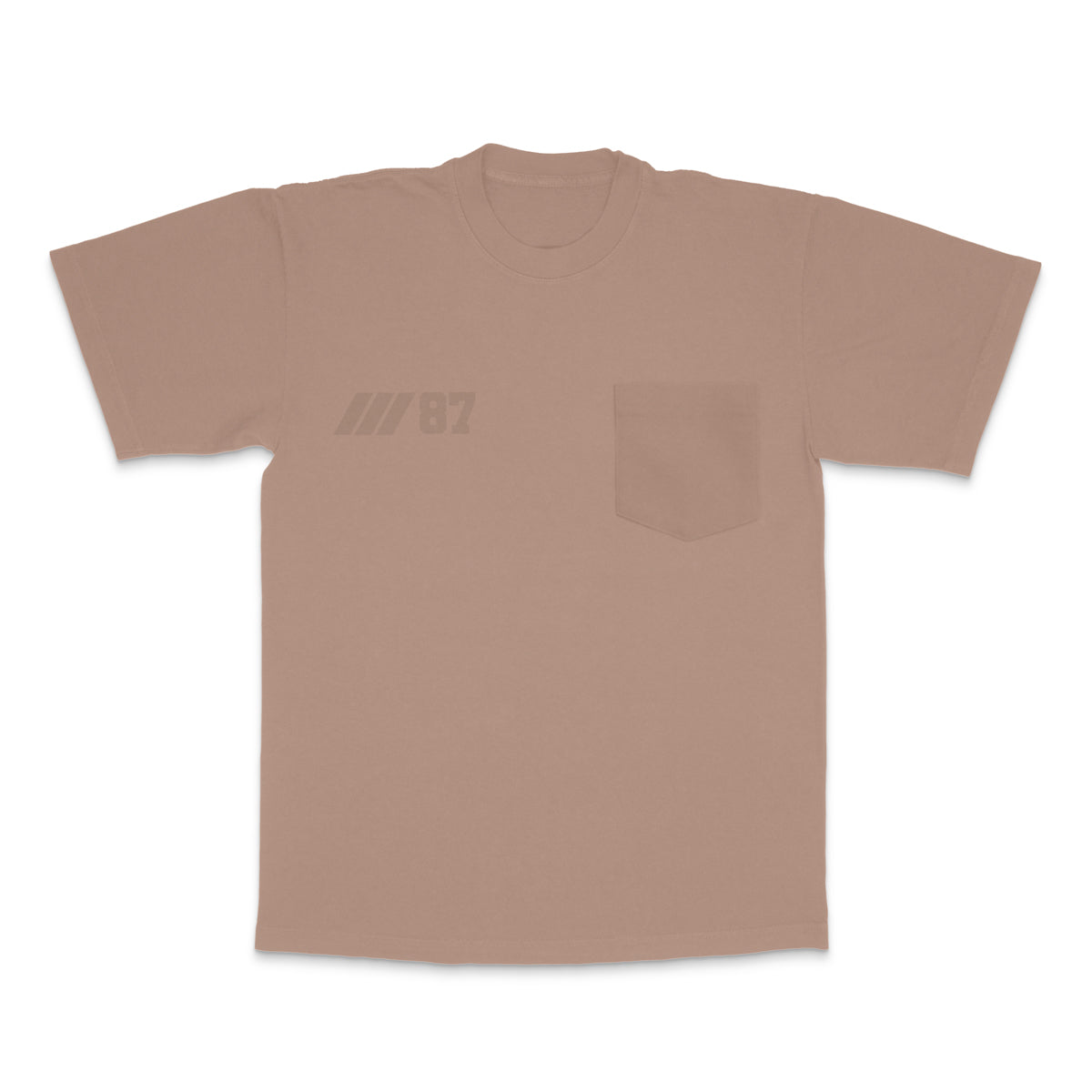 004 HVYD ///87 Pocket T-Shirt — Mushroom