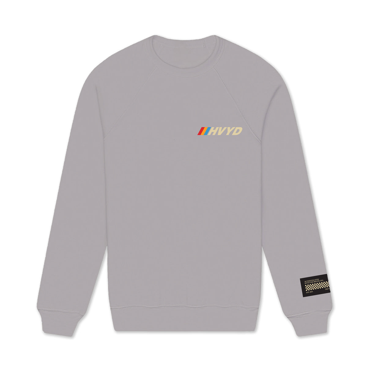 002 HVYD Race Fleece Crewneck — Ash