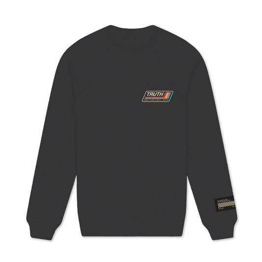 003 HVYD Truth Re-Edition Fleece Crewneck — Washed Black