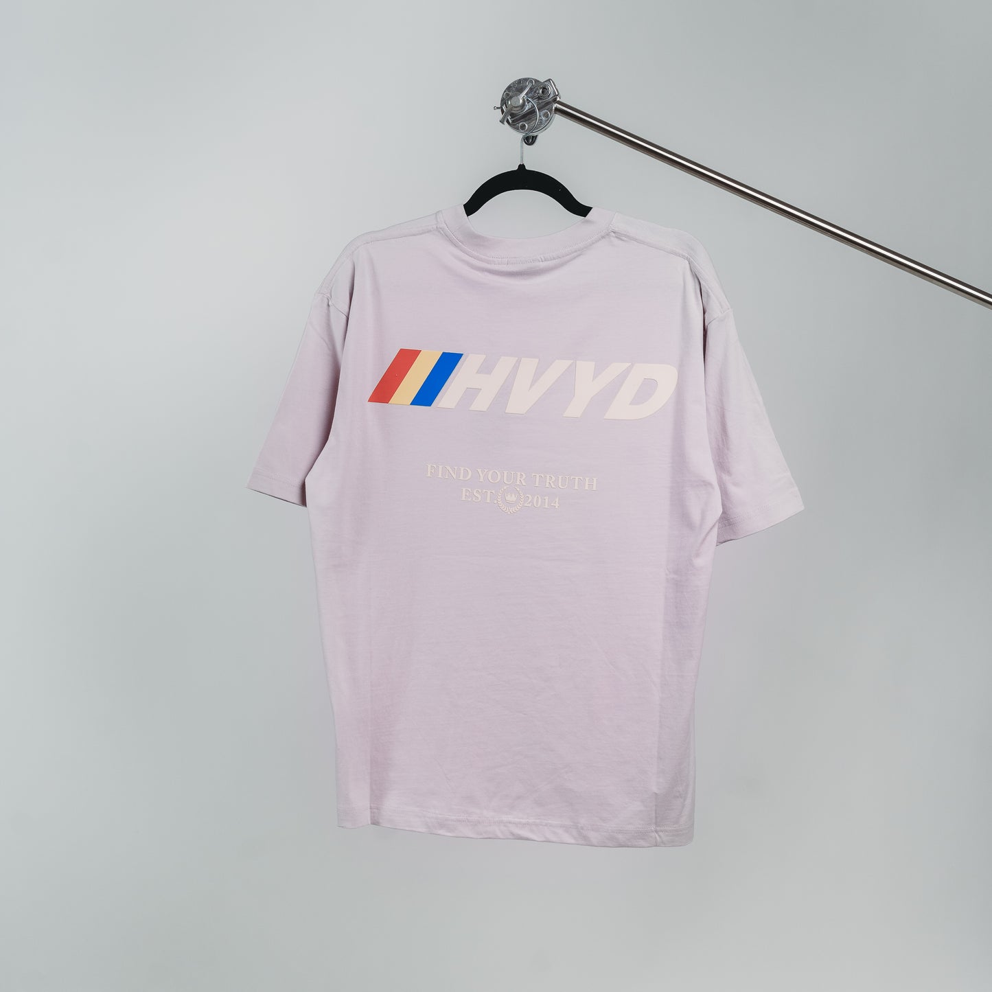 002 HVYD Race T-Shirt — Lavender Fog