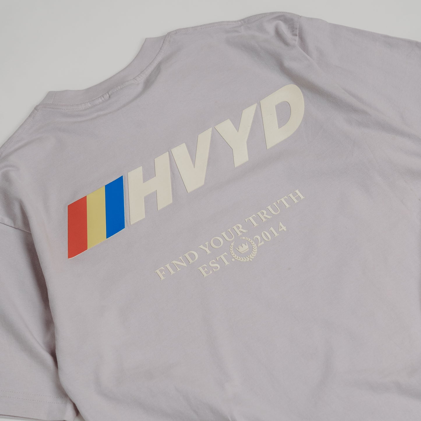 002 HVYD Race T-Shirt — Lavender Fog