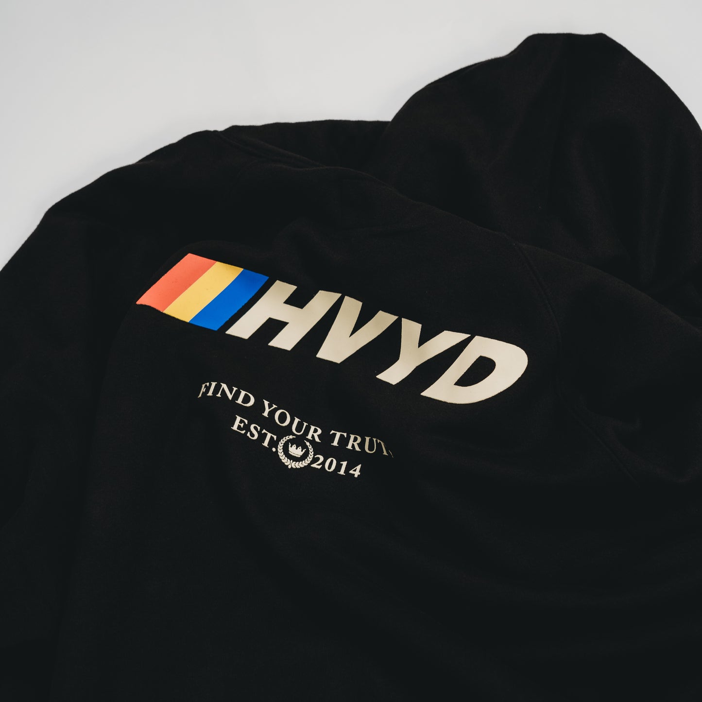 002 HVYD Race Fleece Hoodie — Washed Black