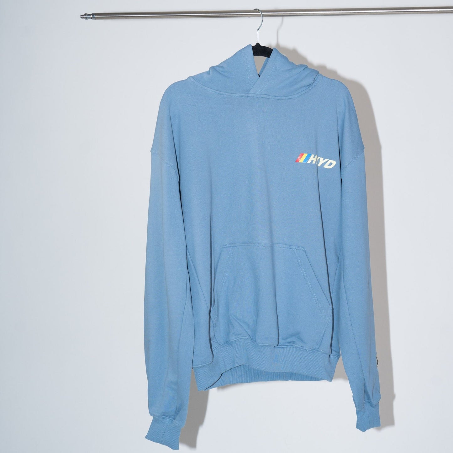 003 HVYD Race Terry Hoodie — Clear Blue