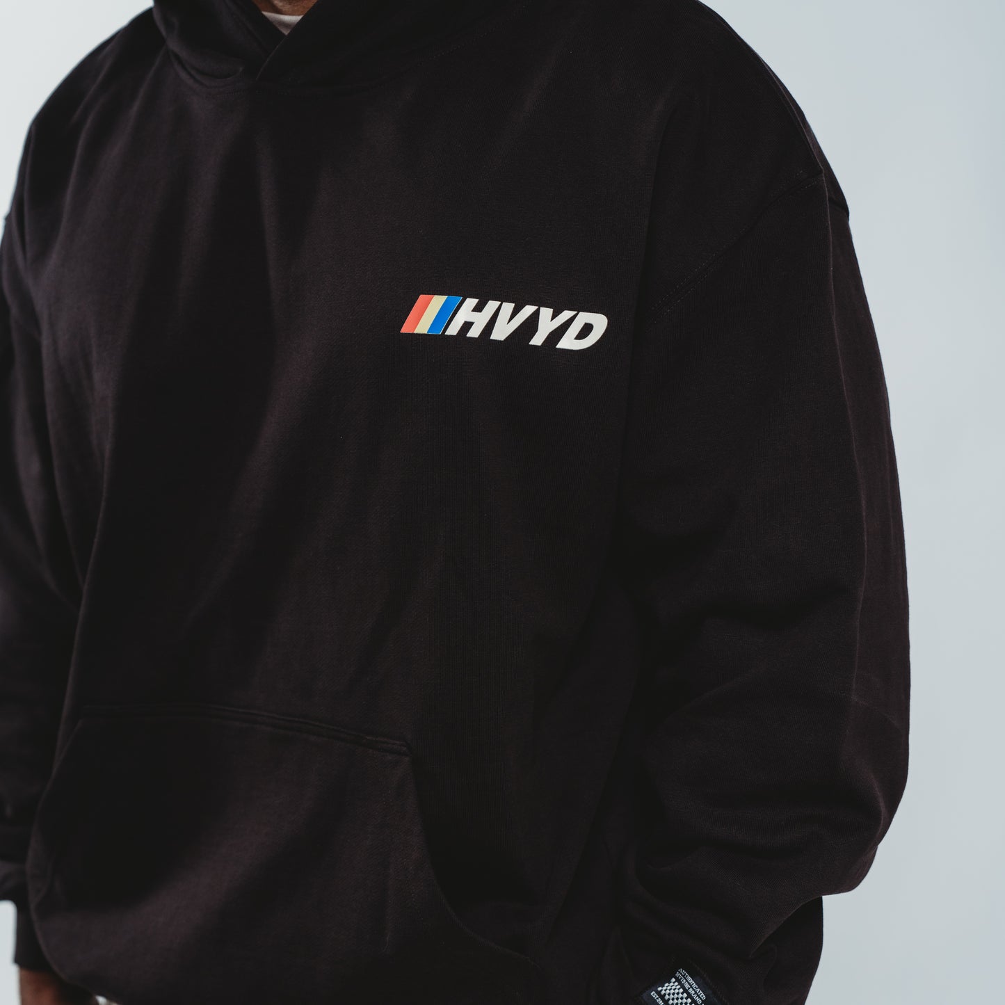 003 HVYD Race Terry Hoodie — Washed Black