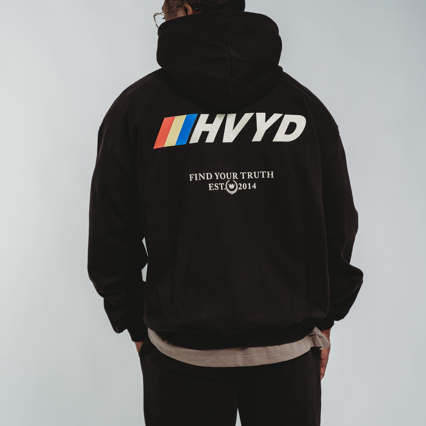 003 HVYD Race Terry Hoodie — Washed Black