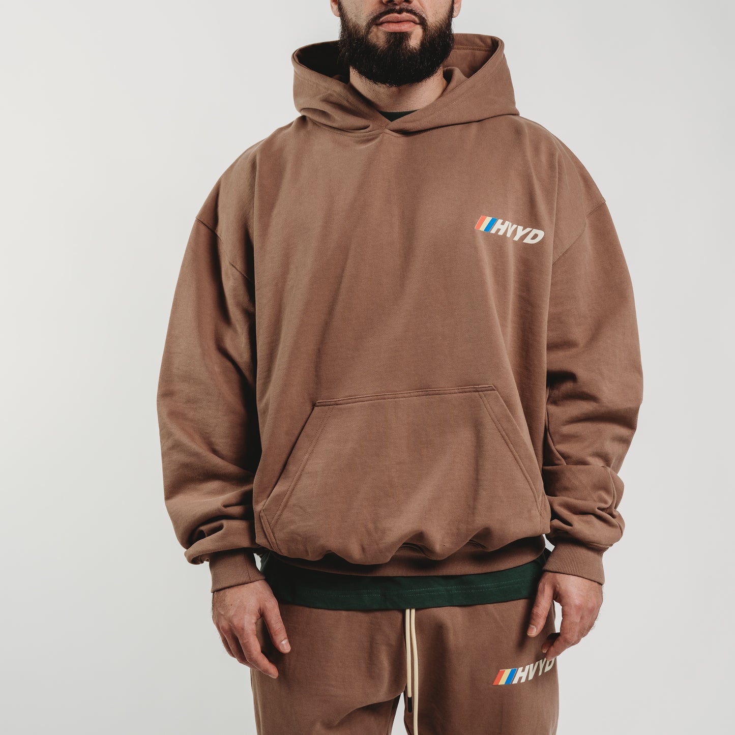003 HVYD Race Terry Hoodie — Desert