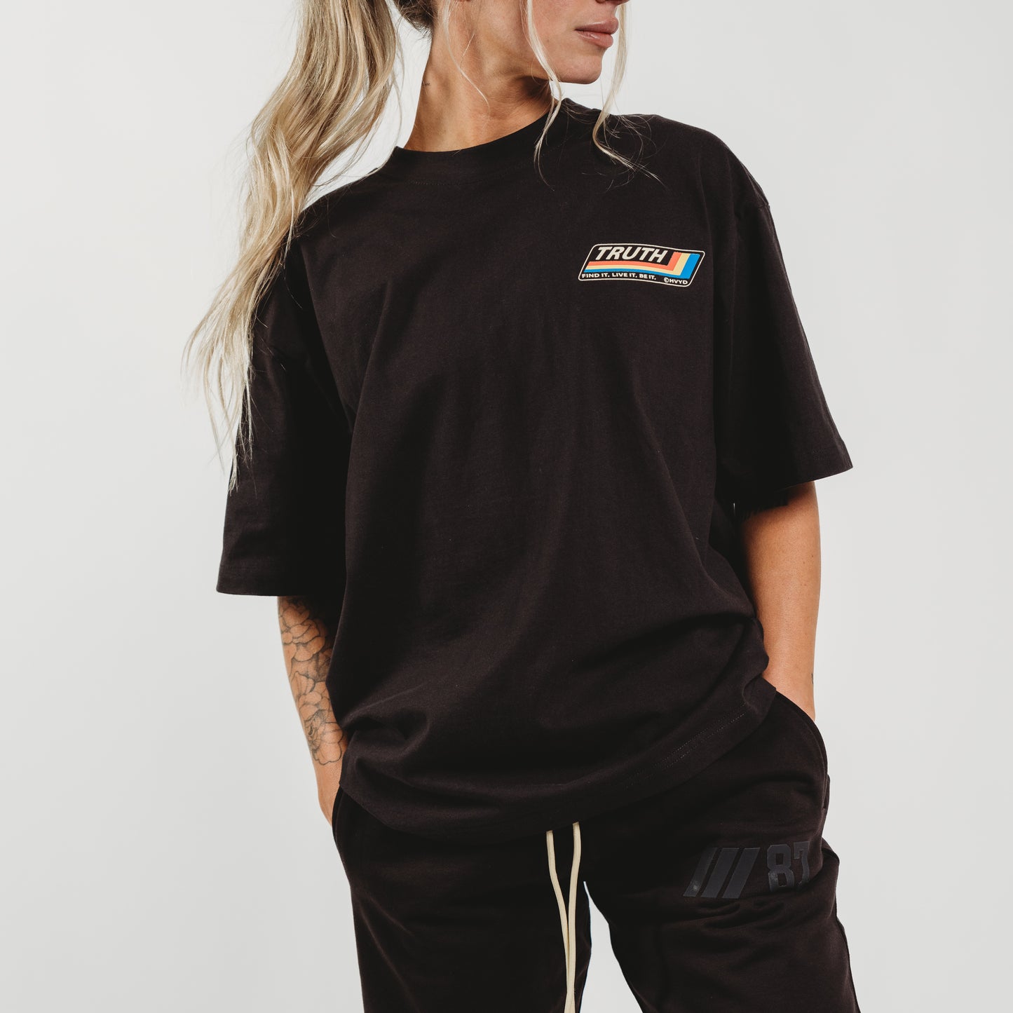 004 HVYD Truth Re-Edition T-Shirt — Washed Black