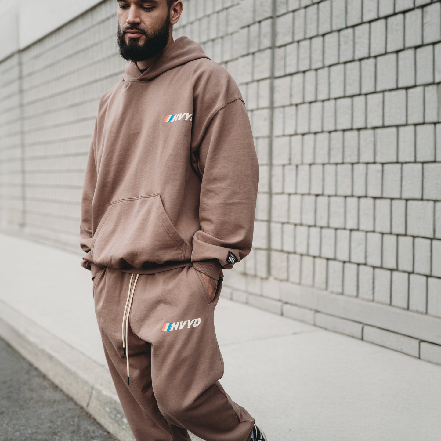 003 HVYD Race Terry Sweatpants — Desert