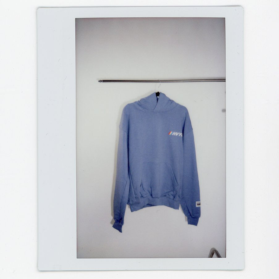 003 HVYD Race Terry Hoodie — Clear Blue