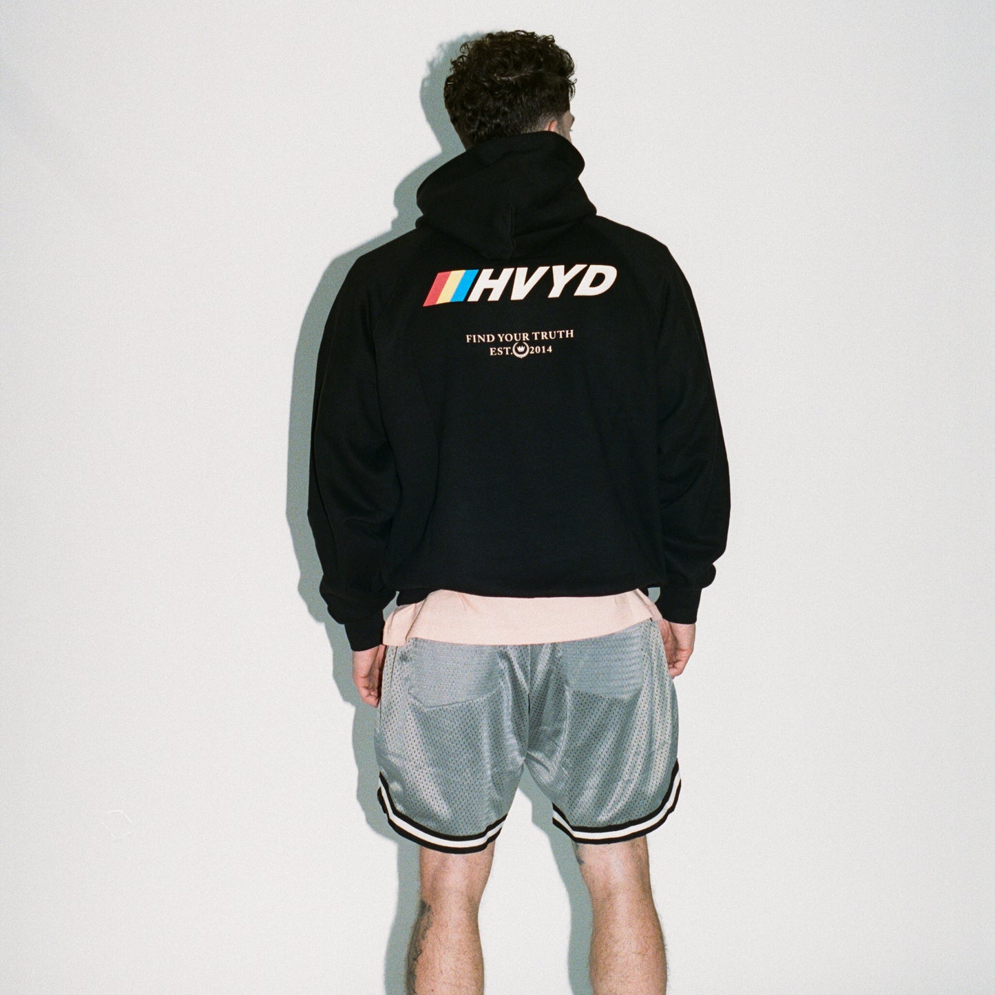 002 HVYD Premium Varsity Mesh Shorts — Ash