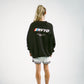 002 HVYD Race Crewneck — Washed Black