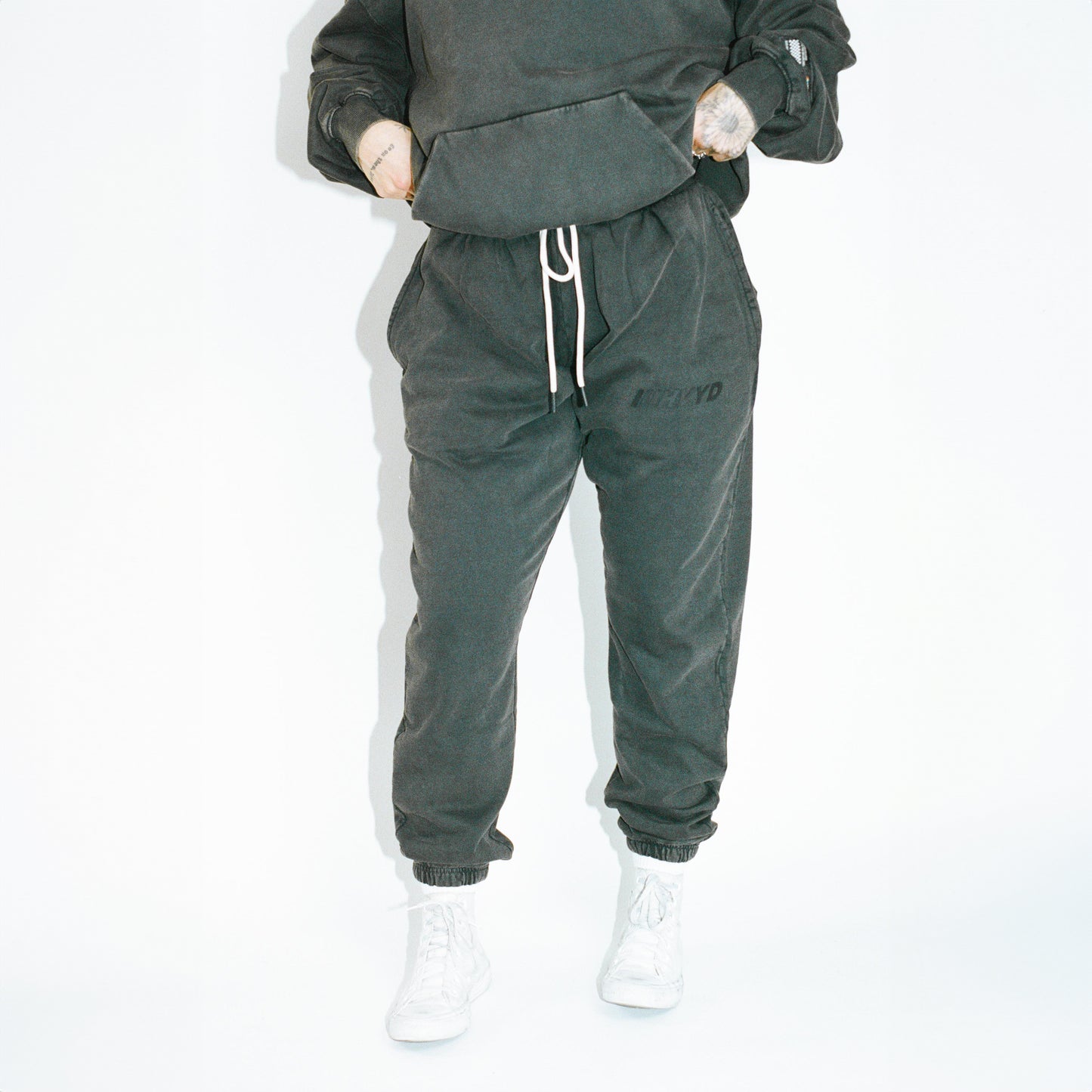 006 HVYD Truth Terry Sweatpants — Studio Black