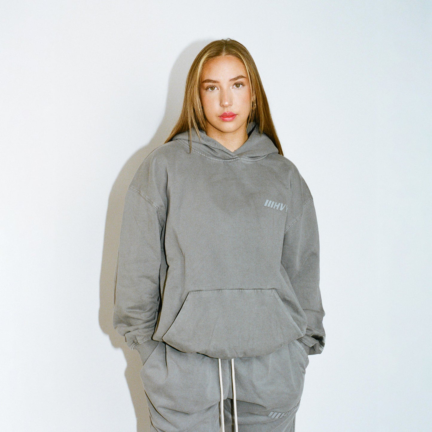 006 HVYD Truth Terry Hoodie — Glacier