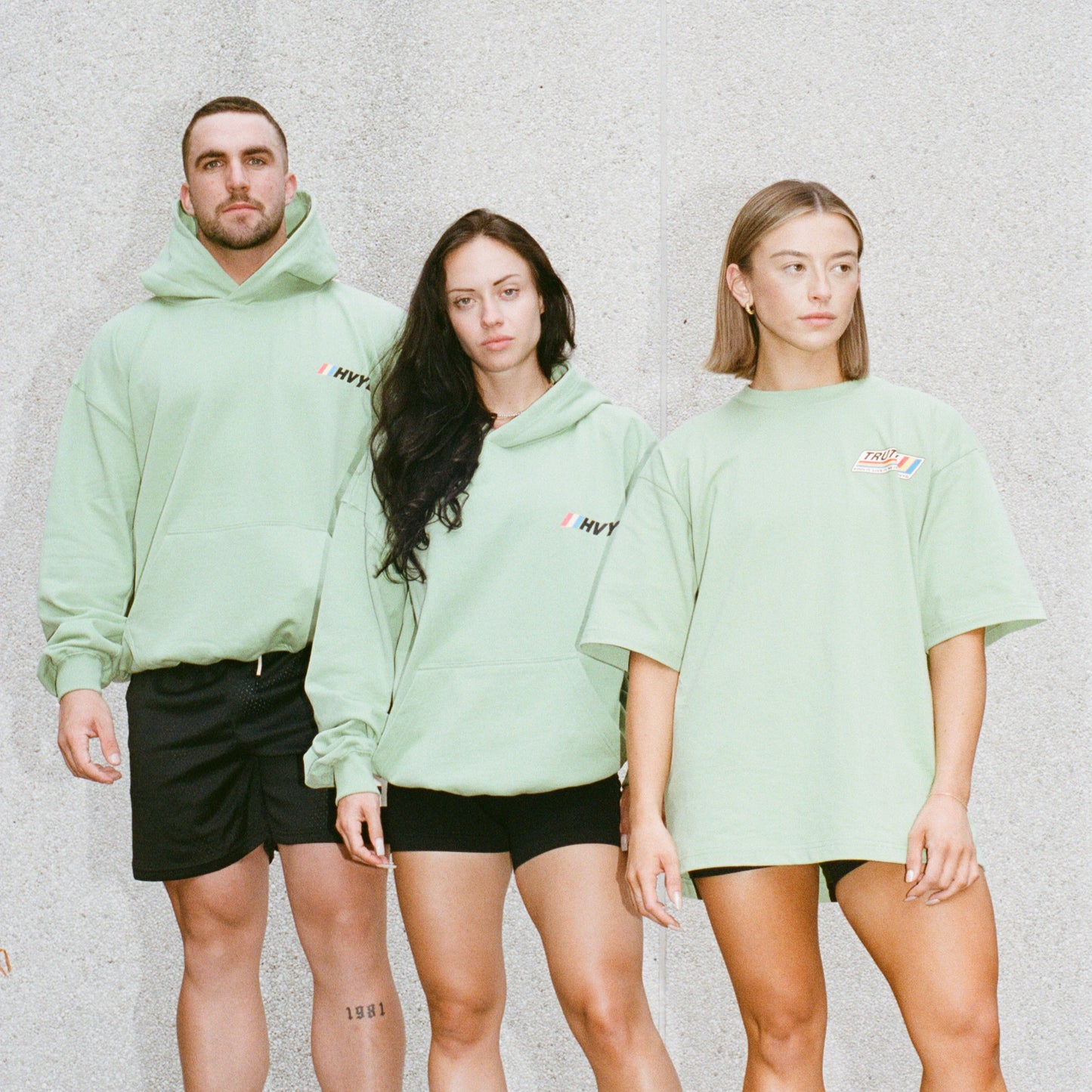 002 HVYD Race Terry Hoodie — Lime