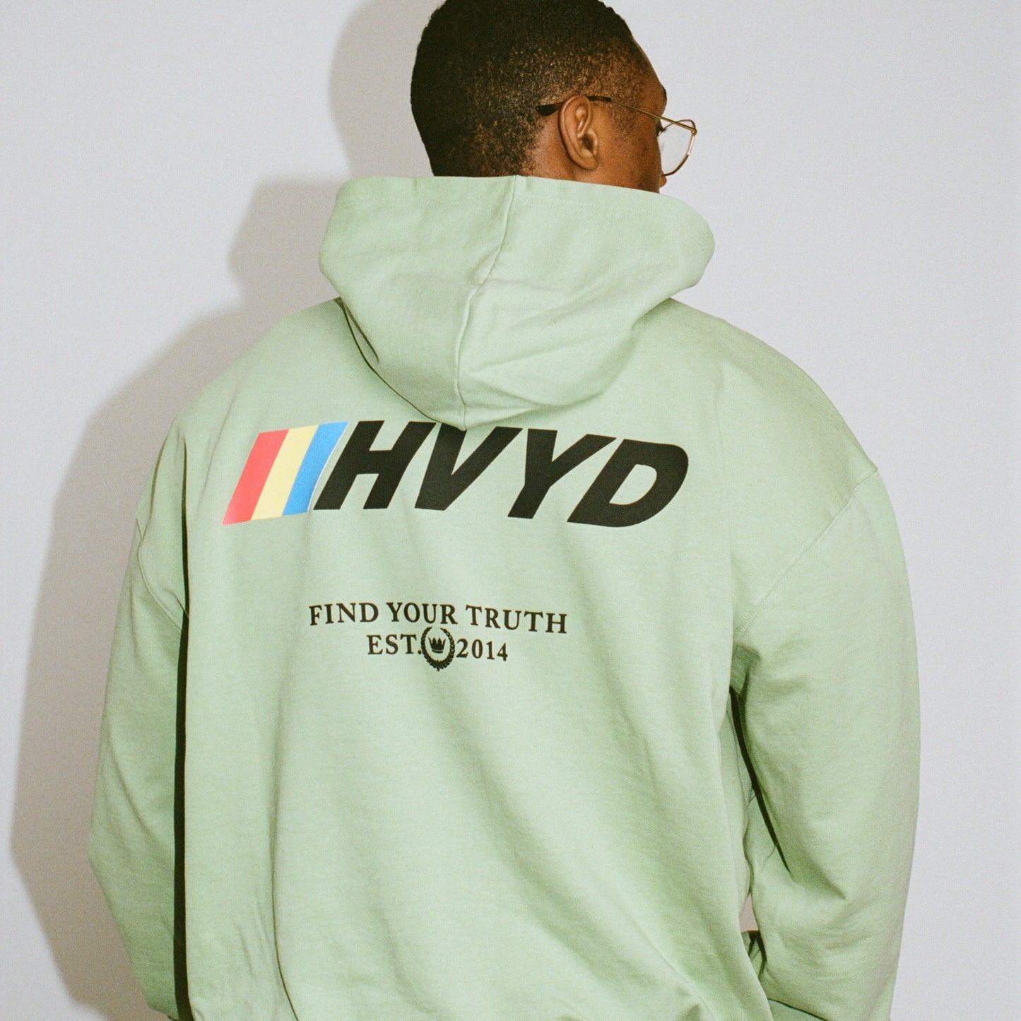 002 HVYD Race Terry Hoodie — Lime