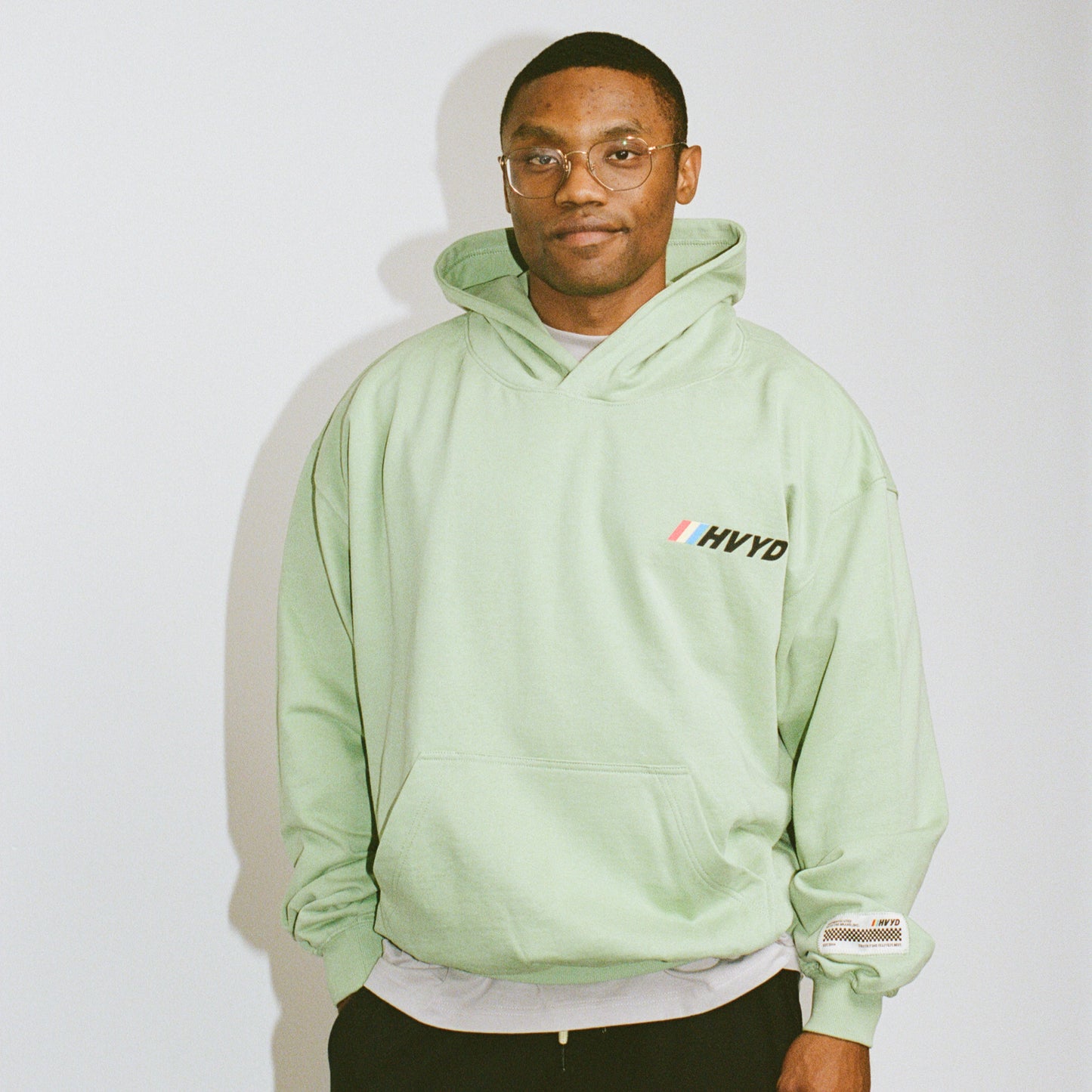 002 HVYD Race Terry Hoodie — Lime