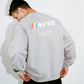 002 HVYD Race Fleece Crewneck — Ash
