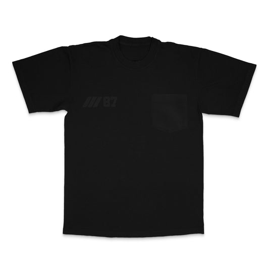 001 HVYD ///87 Pocket T-Shirt — Jet Black