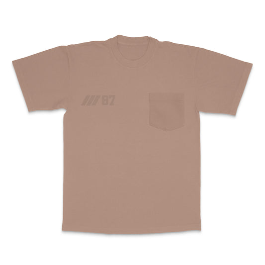 004 HVYD ///87 Pocket T-Shirt — Mushroom