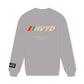 002 HVYD Race Fleece Crewneck — Ash