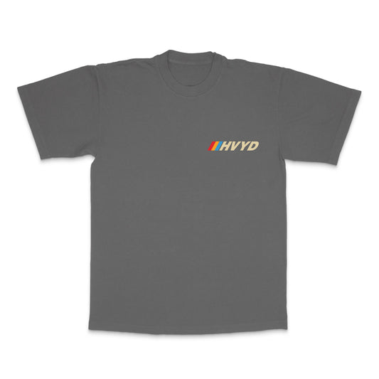 001 HVYD Race T-Shirt — Vintage Grey