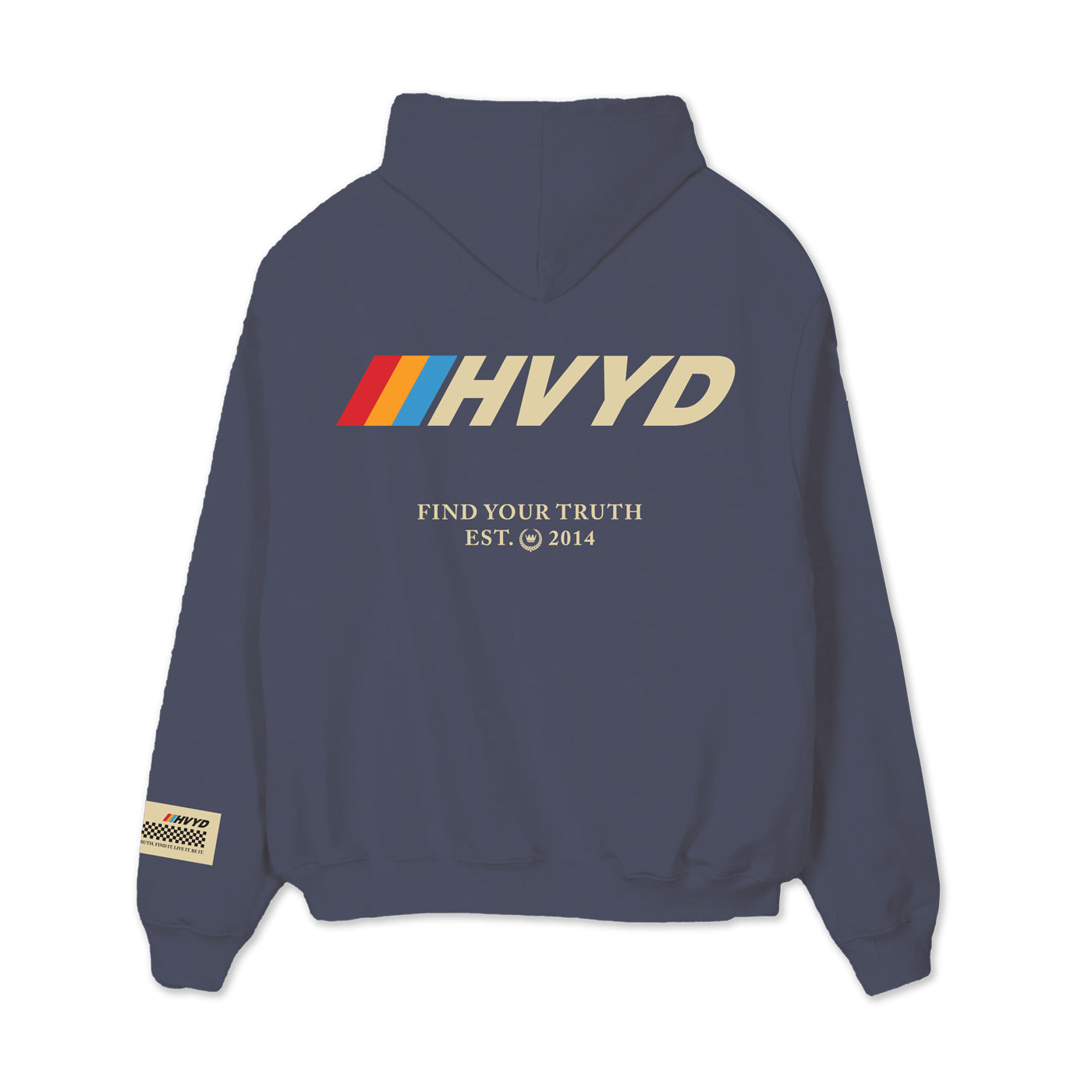 007 HVYD Race Terry Hoodie — Night Shadow Blue
