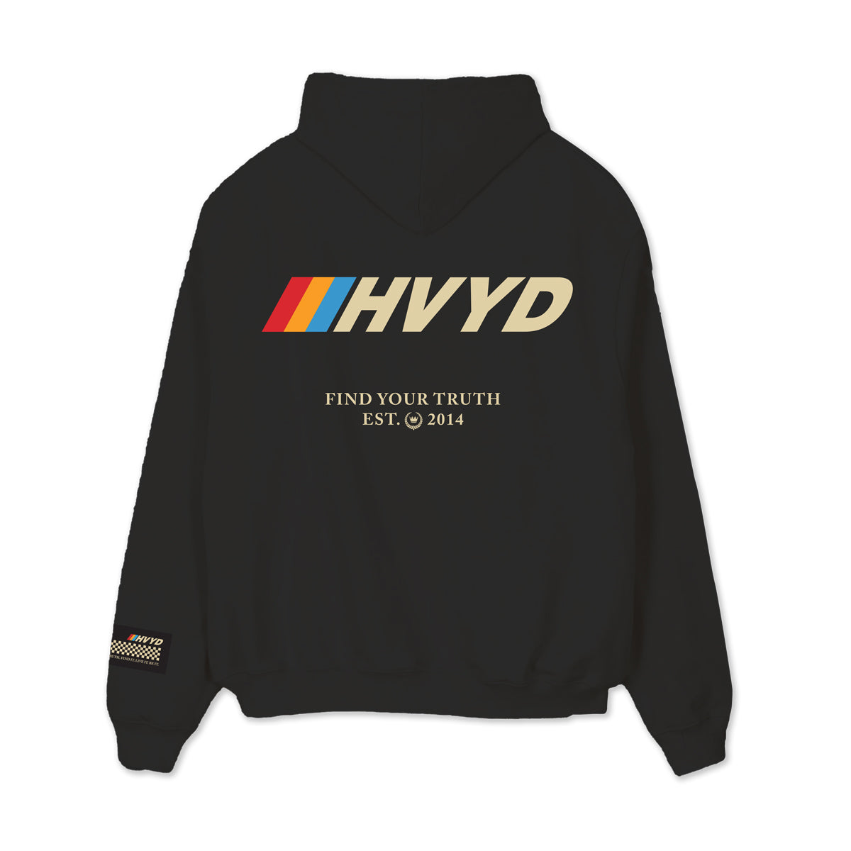 003 HVYD Race Terry Hoodie — Washed Black