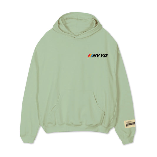 002 HVYD Race Terry Hoodie — Lime