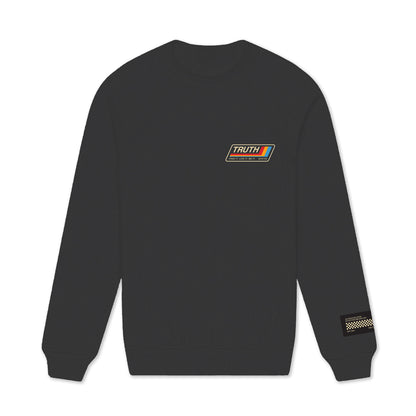 003 HVYD Truth Re-Edition Fleece Crewneck — Washed Black