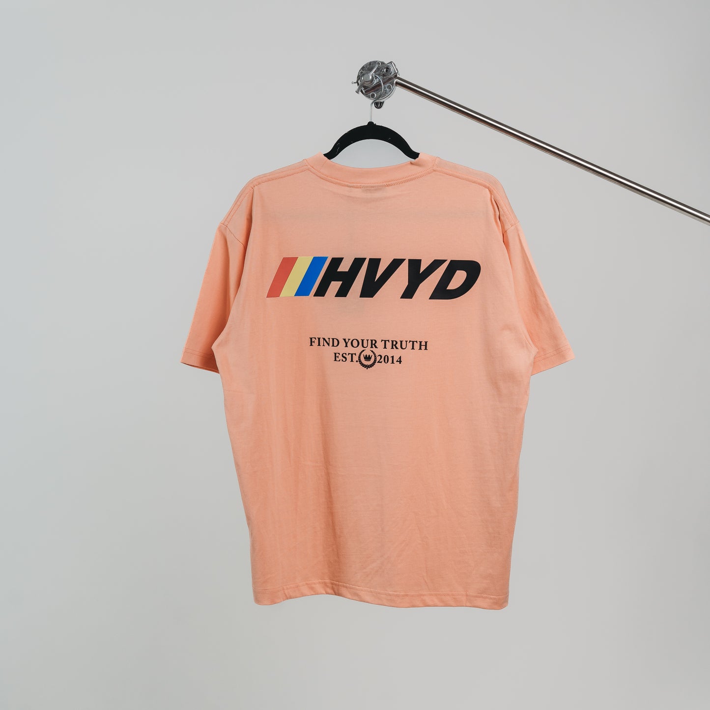 002 HVYD Race T-Shirt — Coral