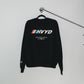002 HVYD Race Crewneck — Washed Black