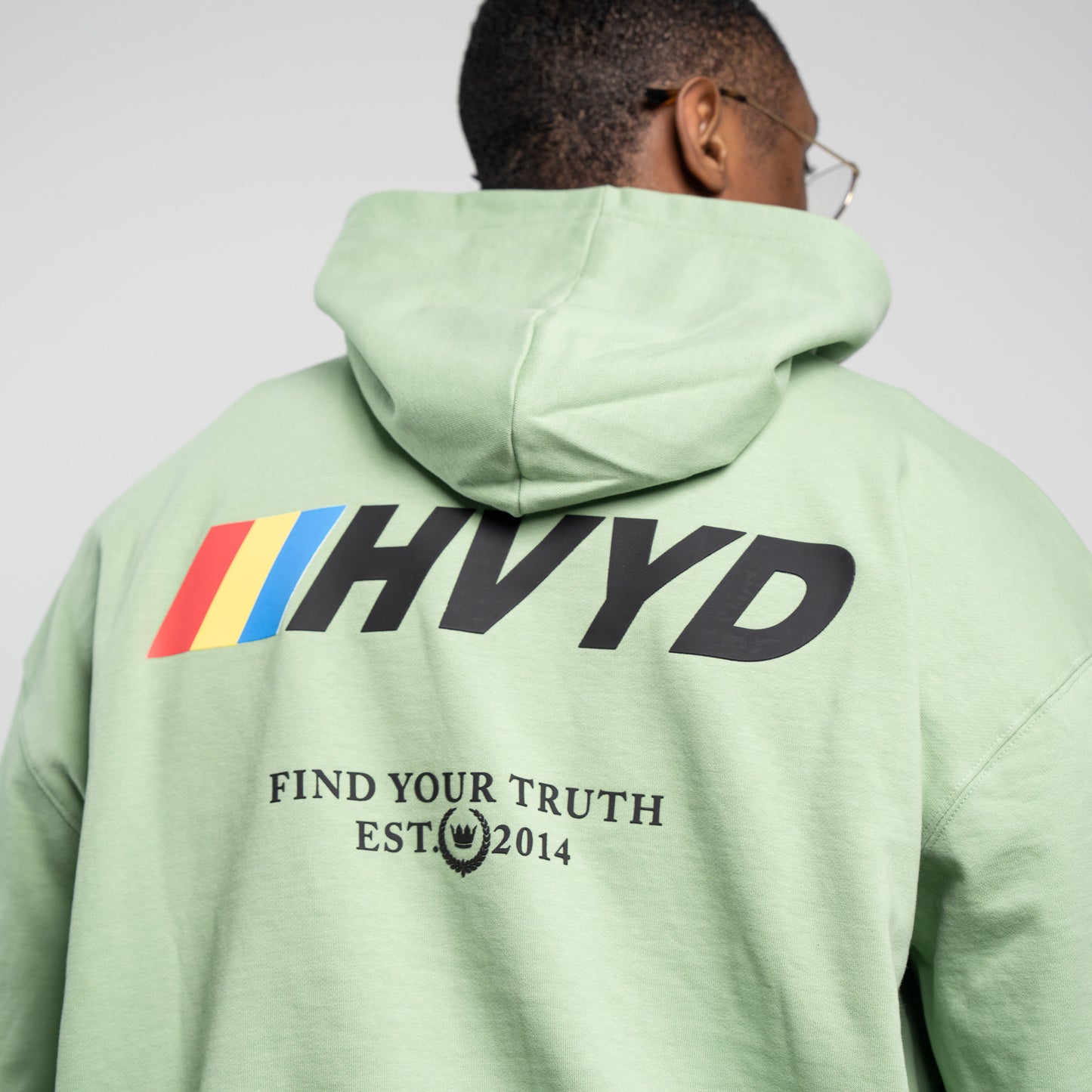 002 HVYD Race Terry Hoodie — Lime