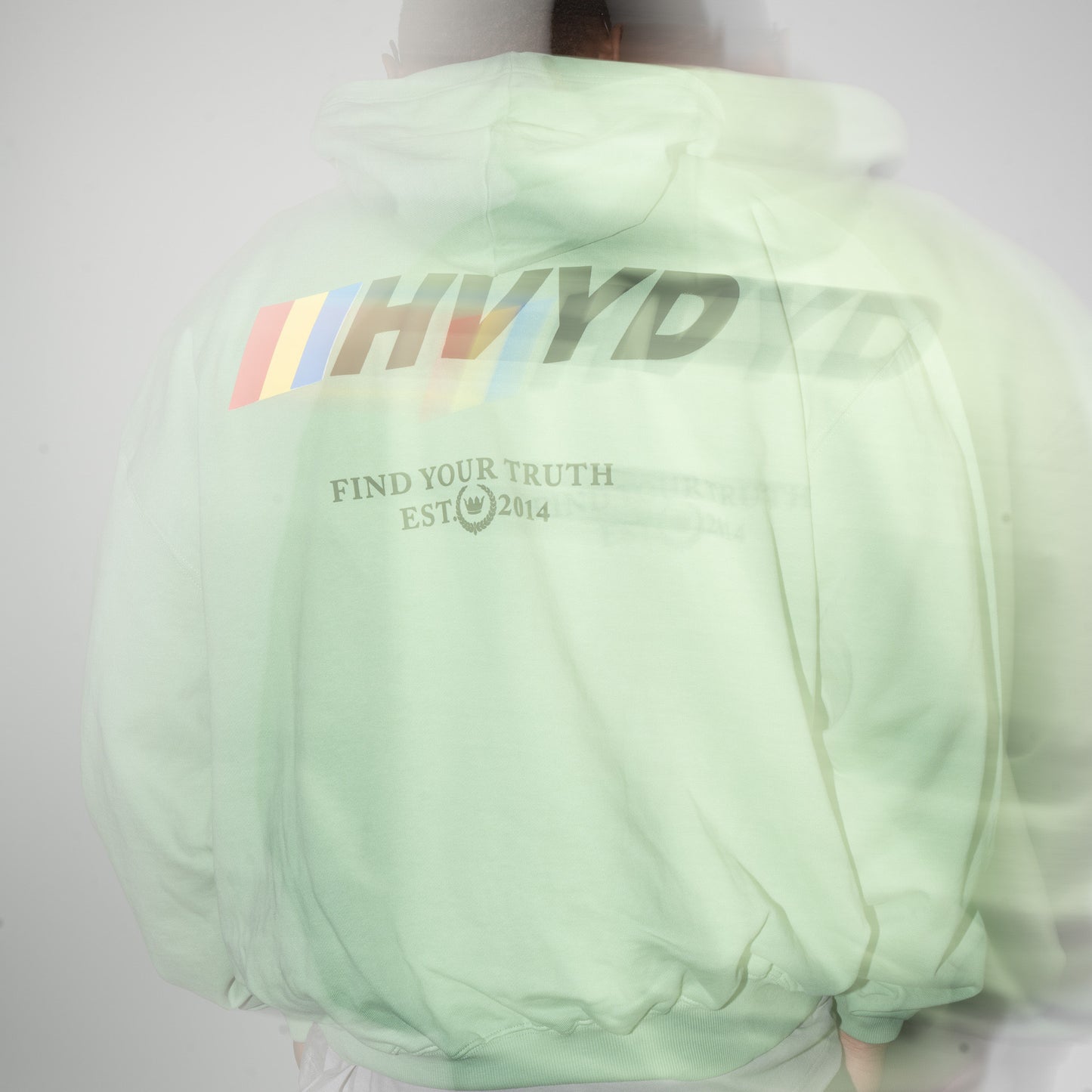 002 HVYD Race Terry Hoodie — Lime