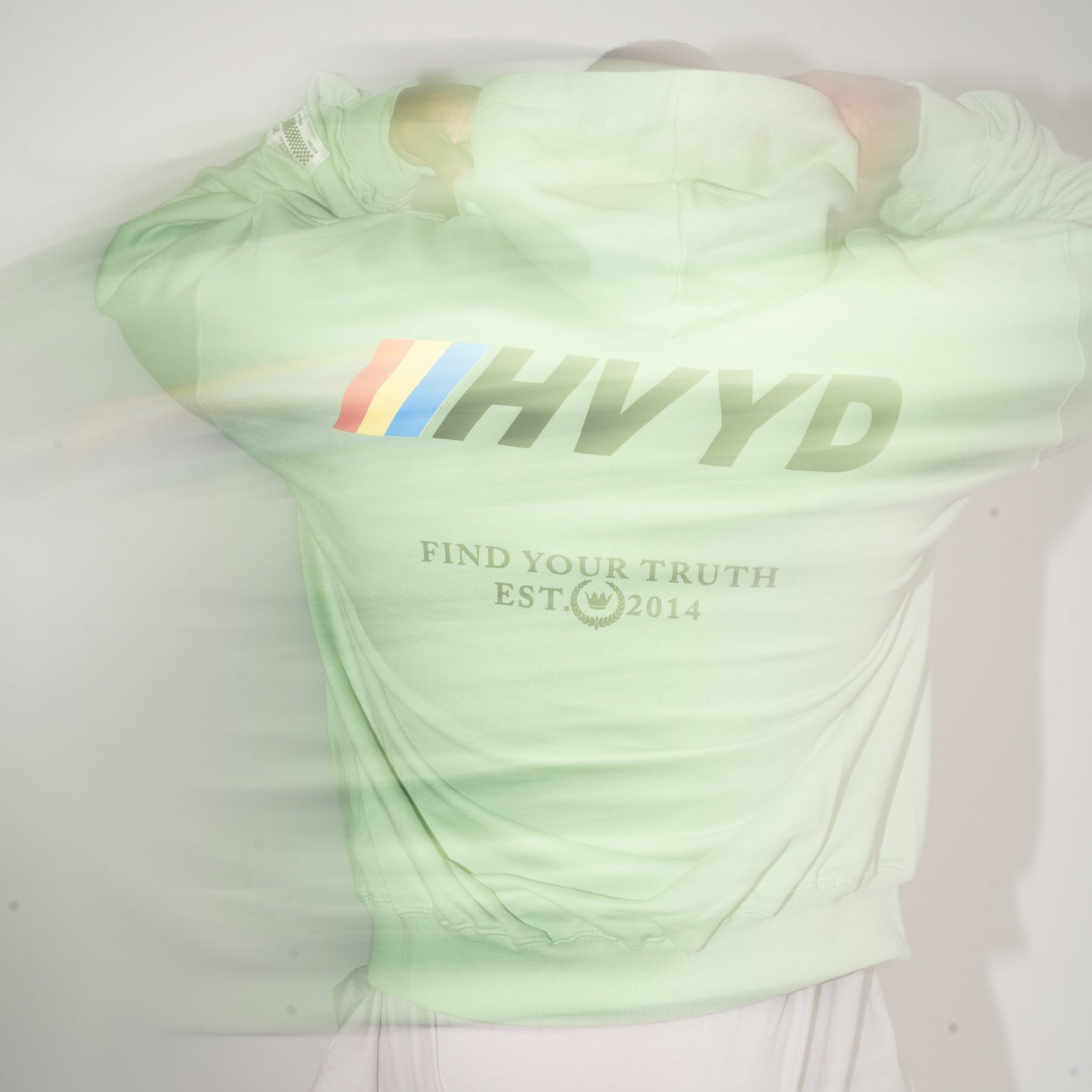 002 HVYD Race Terry Hoodie — Lime