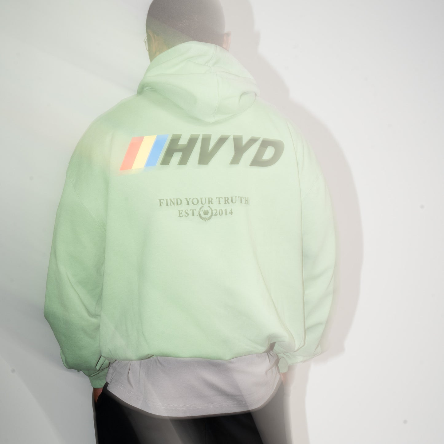 002 HVYD Race Terry Hoodie — Lime