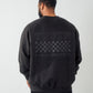 003 HVYD ///87 Fleece Crewneck — Washed Black