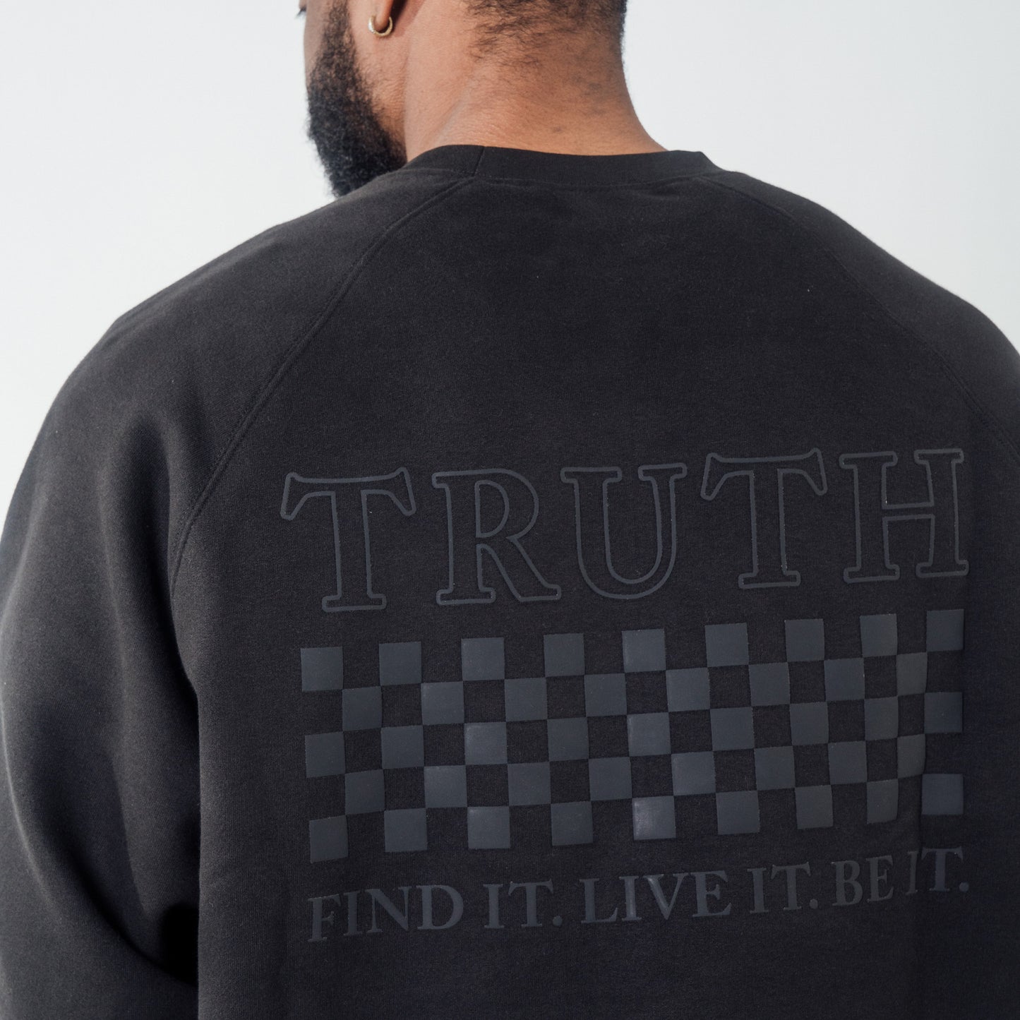 003 HVYD ///87 Fleece Crewneck — Washed Black