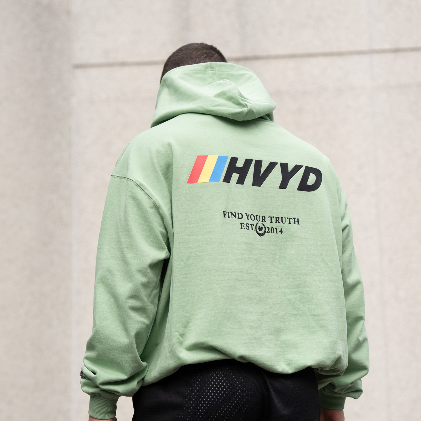 002 HVYD Race Terry Hoodie — Lime