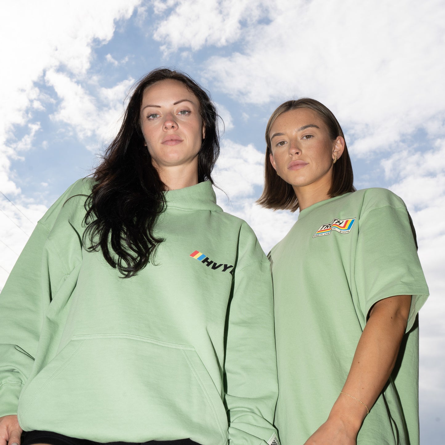 002 HVYD Race Terry Hoodie — Lime