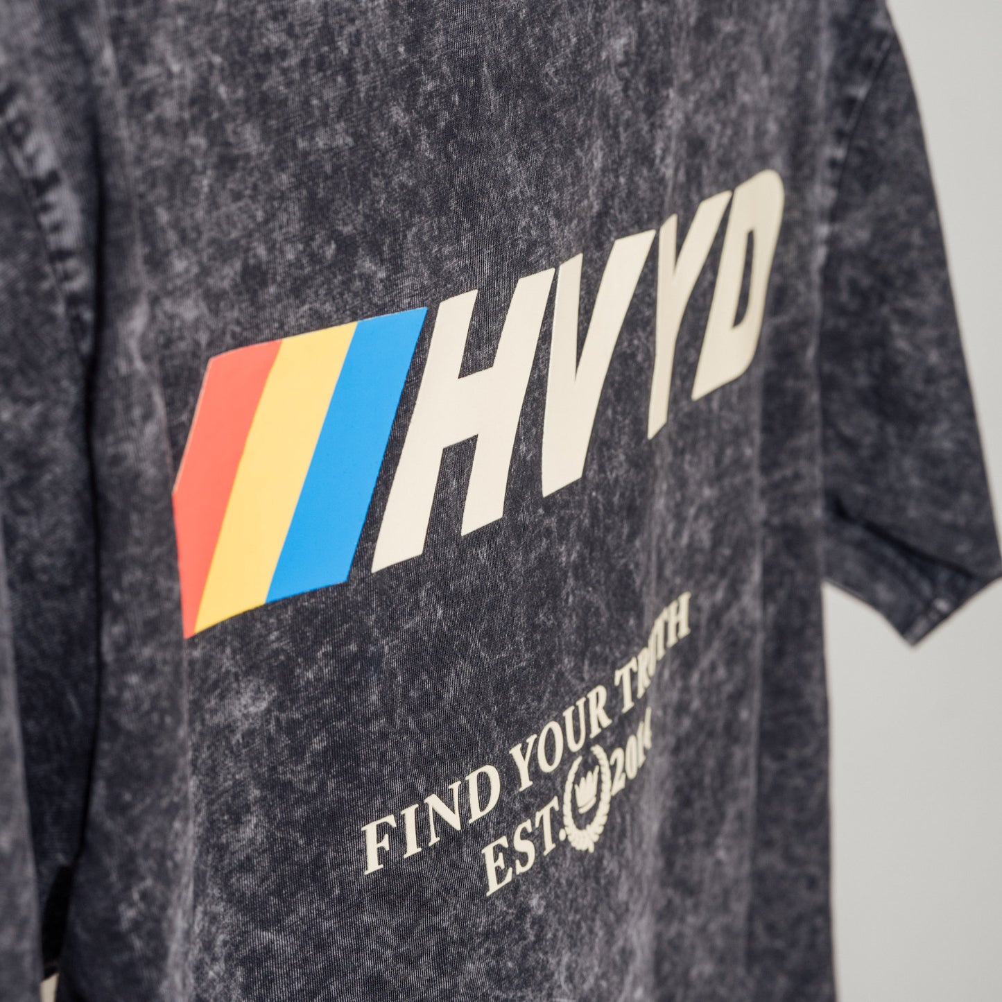 003 HVYD Race T-Shirt — Carbon Black