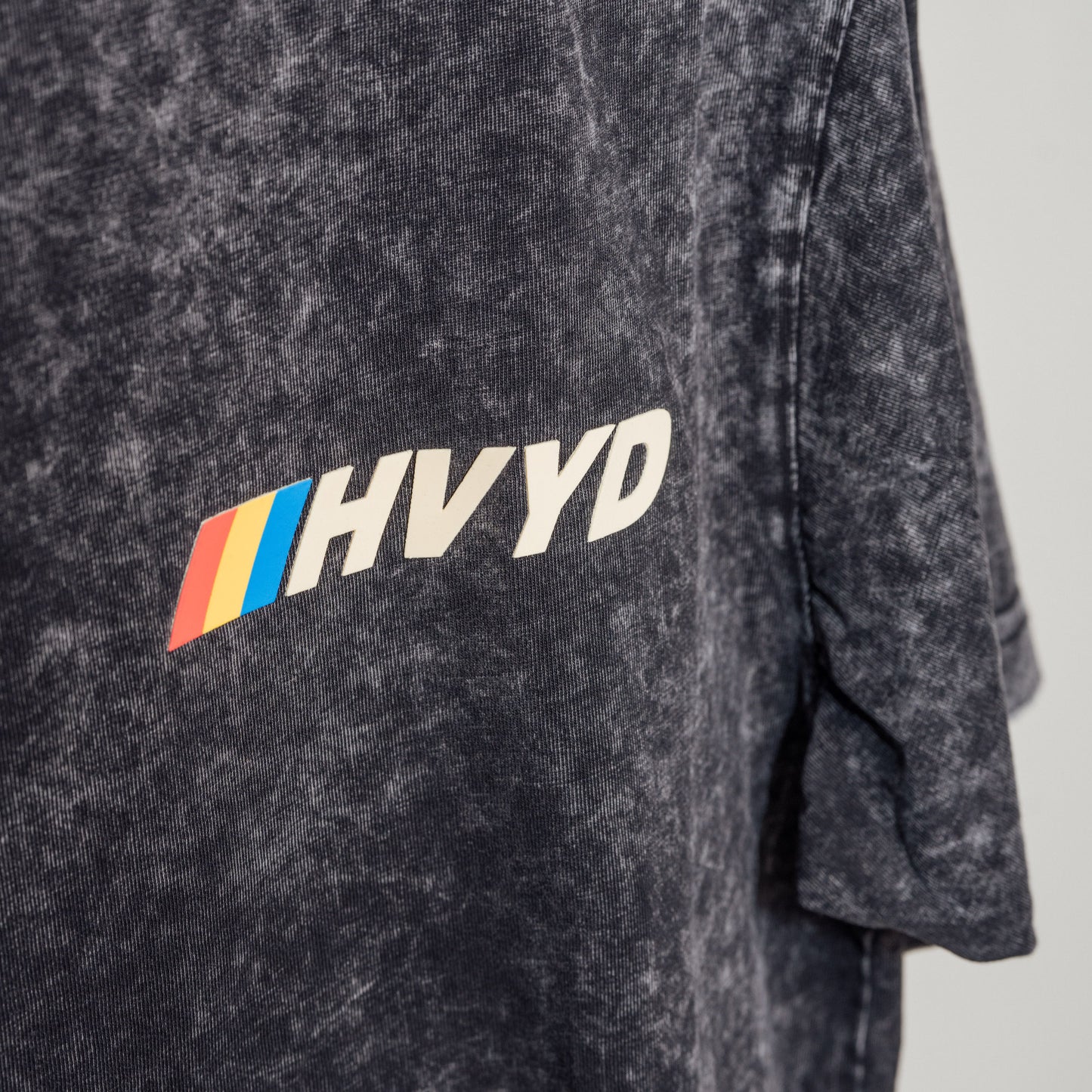 003 HVYD Race T-Shirt — Carbon Black