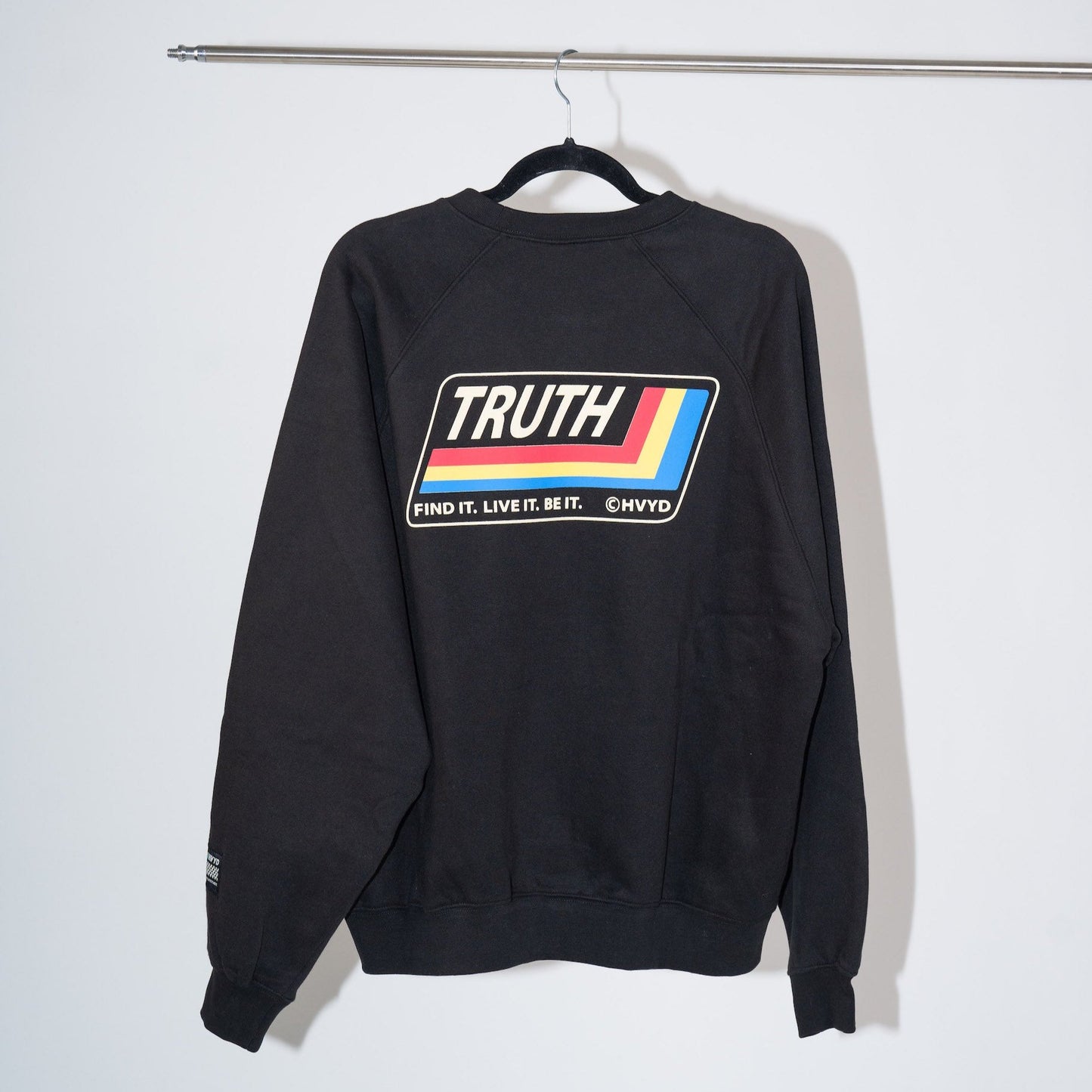 003 HVYD Truth Re-Edition Fleece Crewneck — Washed Black