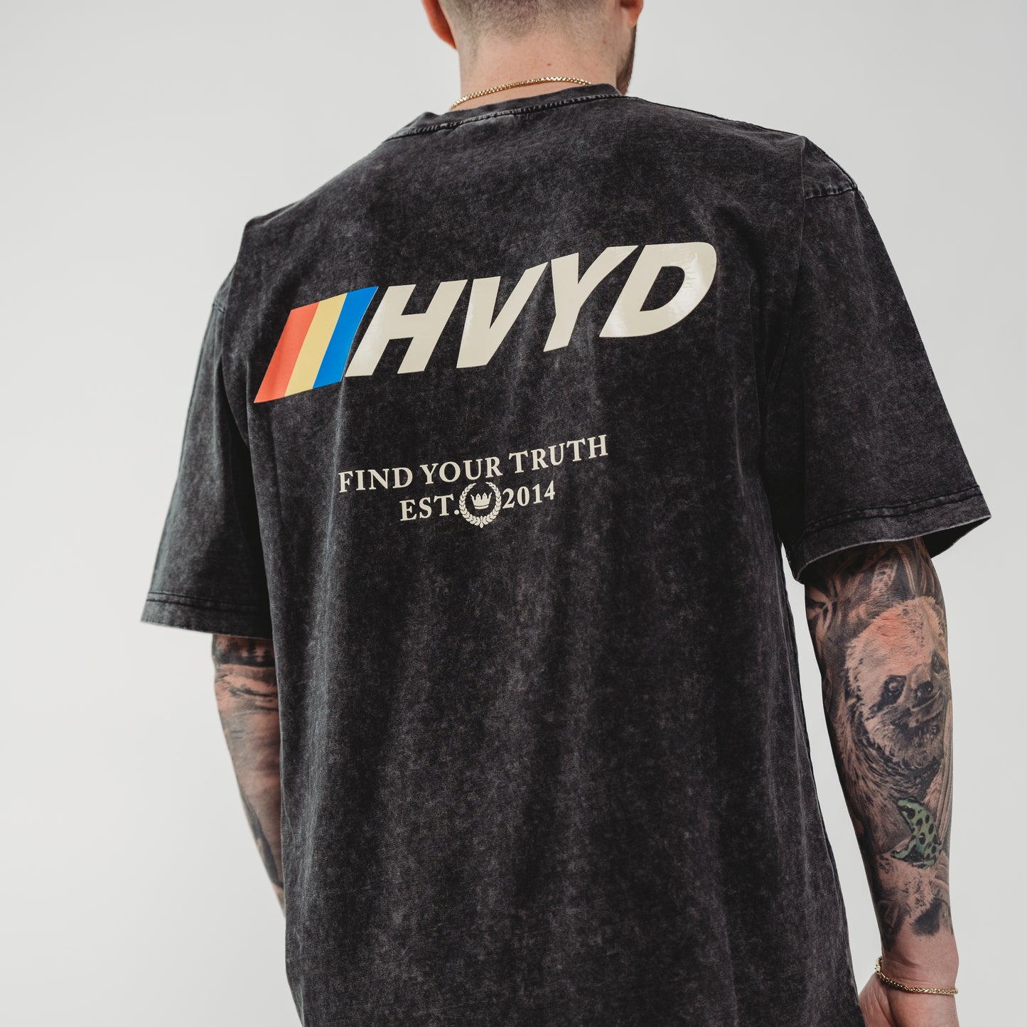 003 HVYD Race T-Shirt — Carbon Black