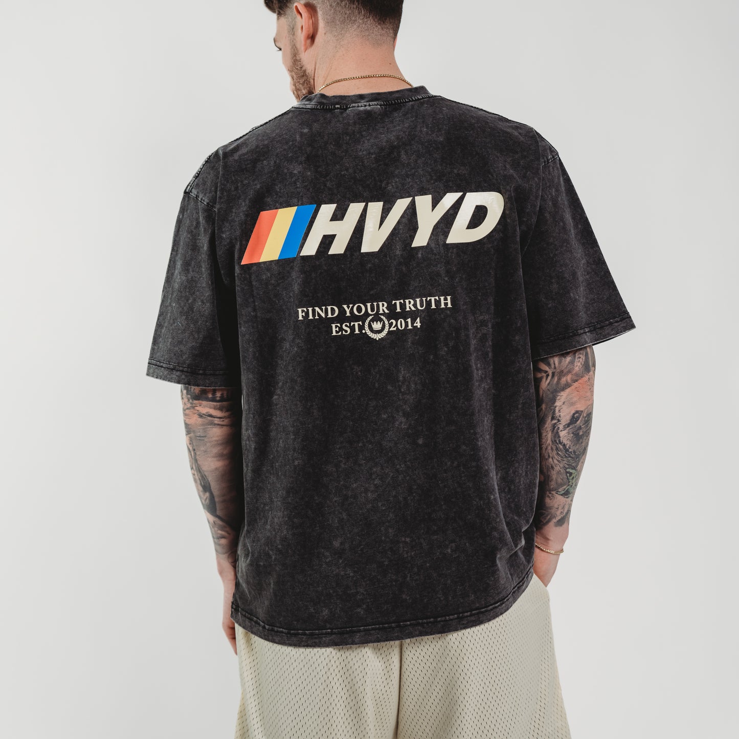 003 HVYD Race T-Shirt — Carbon Black