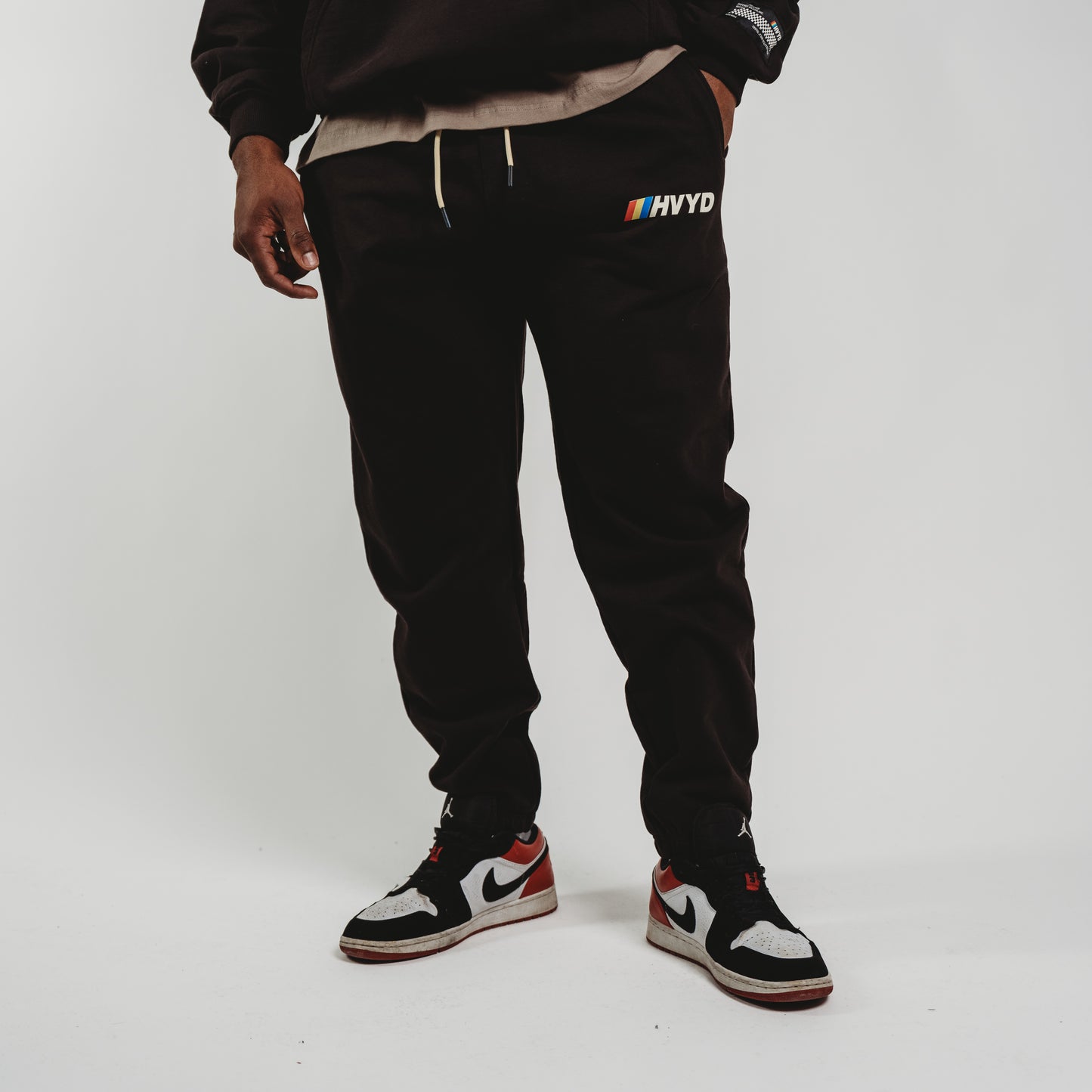 003 HVYD Race Terry Sweatpants — Washed Black