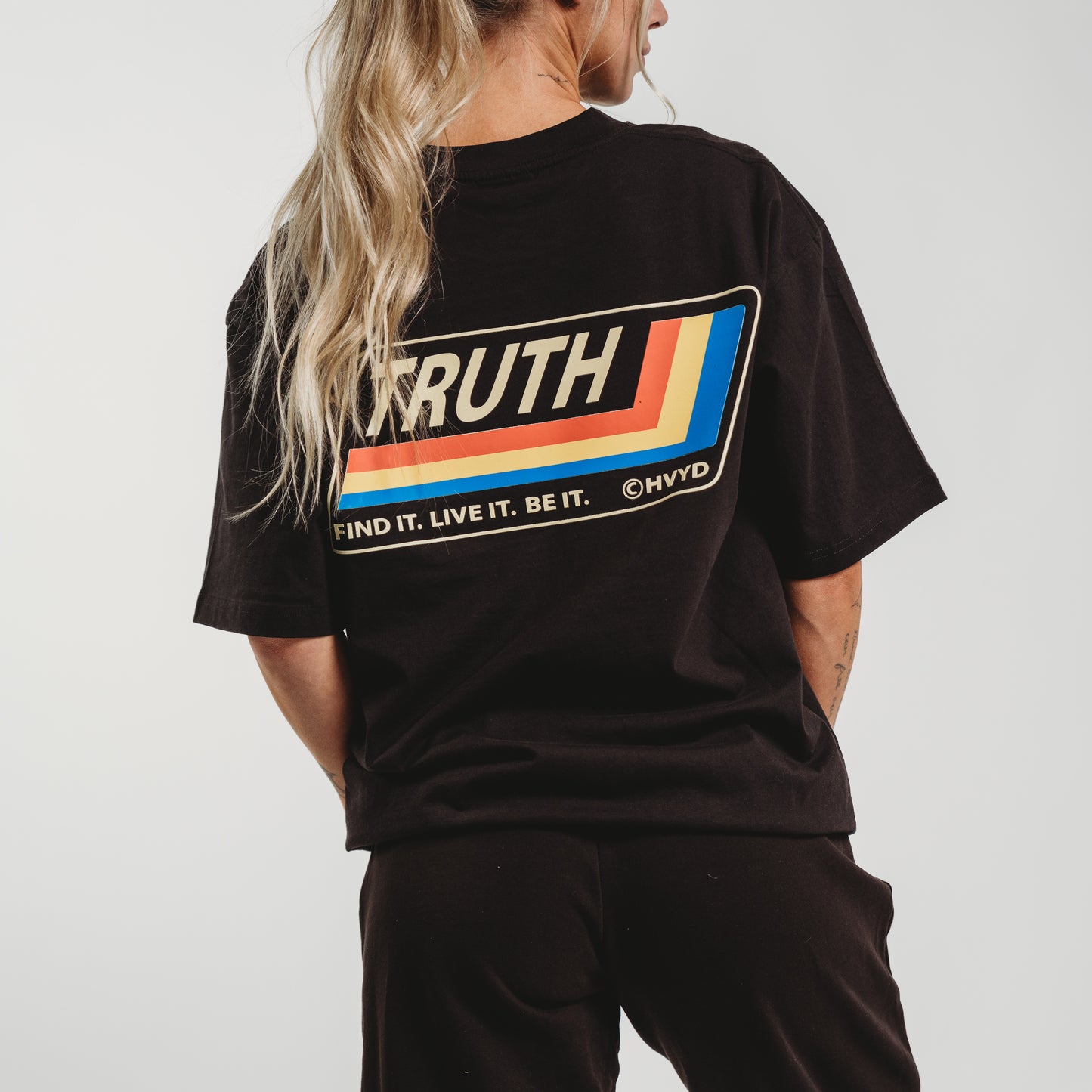 004 HVYD Truth Re-Edition T-Shirt — Washed Black