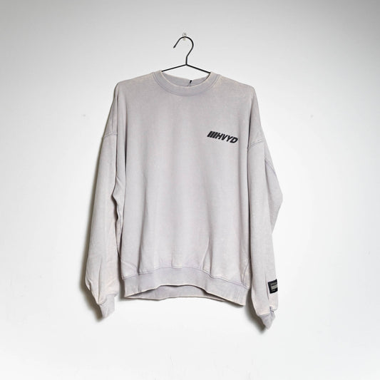 [Sample Sale] HVYD Truth Crewneck — Ice Grey